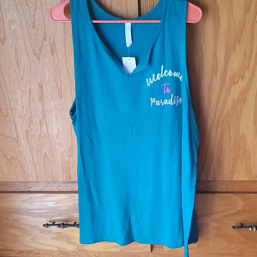 TEAL sleep top